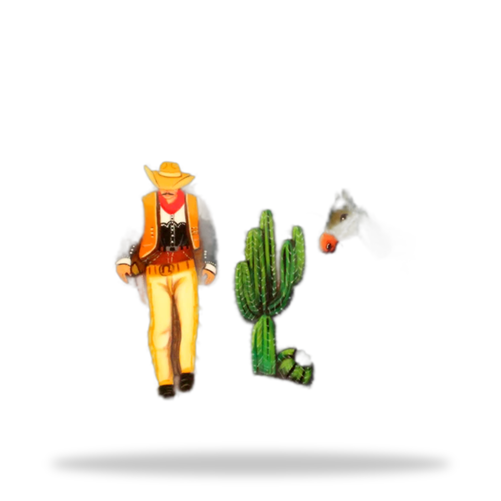 Vaquero en el Desierto - Rustica Pintada